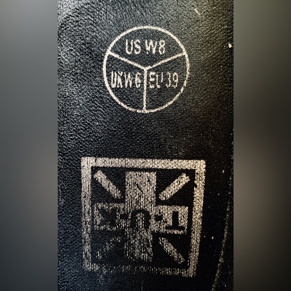 tuk black patent leather shoe vegan hologram pointed ballet creeper EUC black - Picture 6 of 8